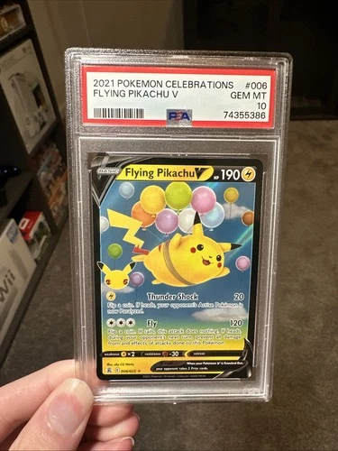 2021 POKEMON CELEBRATIONS #006 FLYING PIKACHU V PSA 10