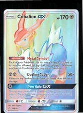 Cobalion GX 189/181 Rainbow Rare Team Up Pokemon Holo Near Mint on eBay
