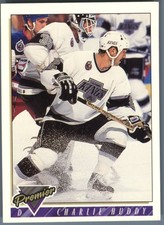 1993-94 Topps Premier Los Angeles Kings Charlie Huddy #219