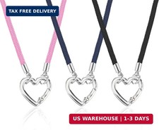 3 Pcs Eyeglass Holder Necklace Ring, Neck Eyeglasses Strap Heart Shape Loop An
