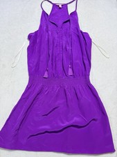 Lilly Pulitzer Juliet Silk Tassel Romper Orchid Purple Racerback Size Medium M