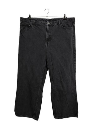 H&M Straight-Leg Jeans Damen Jeans Gr. DE 54 schwarz Casual-Look