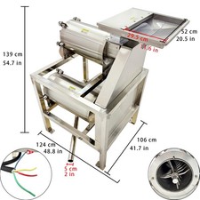 220V 3PH Automatic Dual-Channel Fruit Vegetable Pitting and Pulping Machine