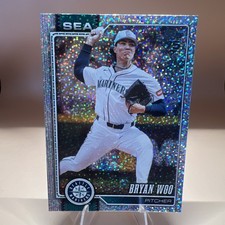 2026 Topps Series 1  Celebration Bryan Woo #62 Confetti Foil, Mariners