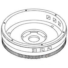 Ar97317 New Tractor Flywheel W/ Ring Gear Fits John Deere 4555 4560 4640 4650 +