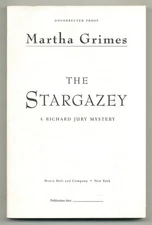 Martha GRIMES / The Stargazey Uncorrected Proof 1st 1998