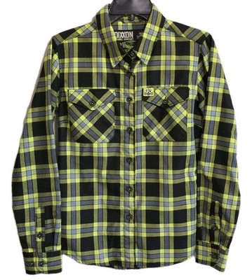 New DIXXON x KINDIG-IT Collab 72 PANTERA Limited Ed Flannel Shirt Green Womens M