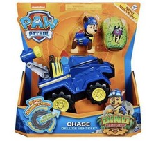 Paw Patrol Chase Deluxe Vehicle Rev Up Dino Rescue NIB Nickelodeon Dino Figure
