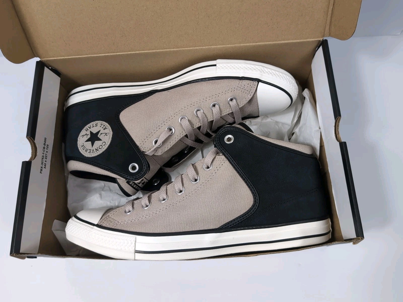 Men's Converse Sneakers 11.5 Chuck Taylor Black/Papyrus Mid Top CTAS High Street thumbnail 12