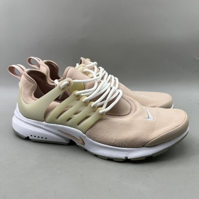 Nike Air Presto Running Shoes Women Size 8 Pink Cream Comfort Lace Up Sneakers