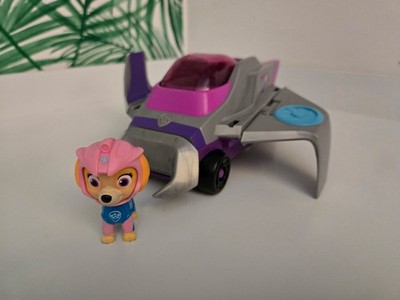 Paw Patrol Aqua Pups Skye Transforming Manta Ray Vehicle & Figure Complete Set