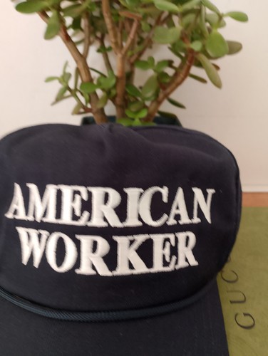 Donald J. Trump Make America Great Again Hat American Worker 2020. RARE! - Picture 2 of 14