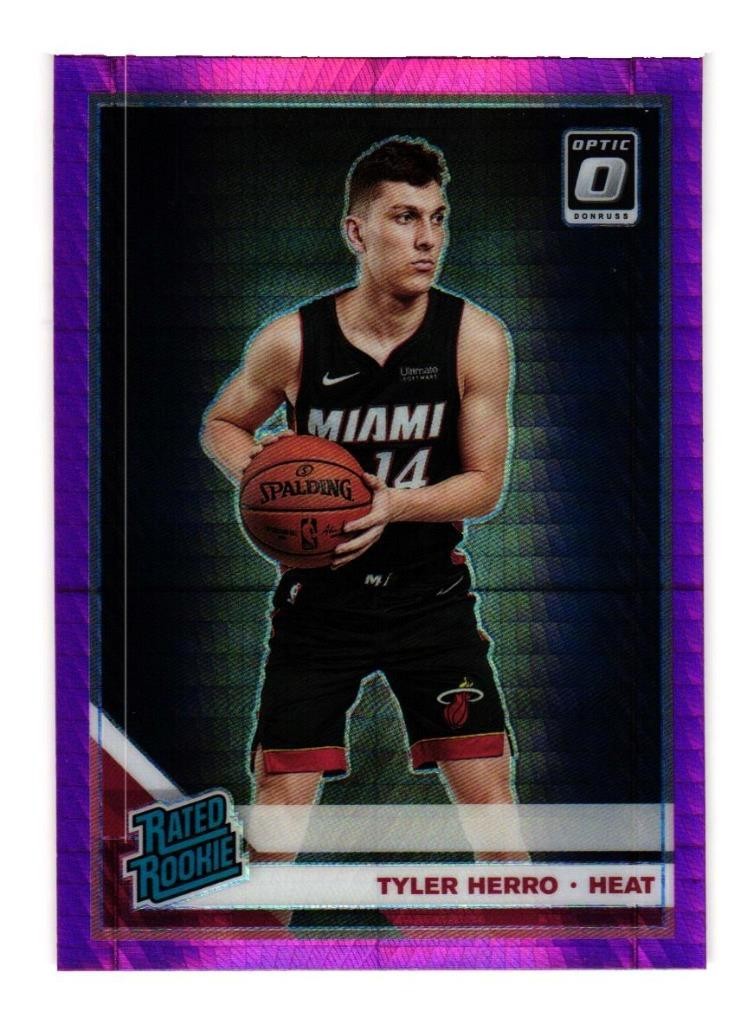 2019 Optic Rated Rookie Pink Hyper Prizm - Tyler Herro (#172)  Heat