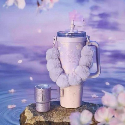 Starbucks China 2026 Twilight Sakura 900ml Straw Tumbler w/Charm