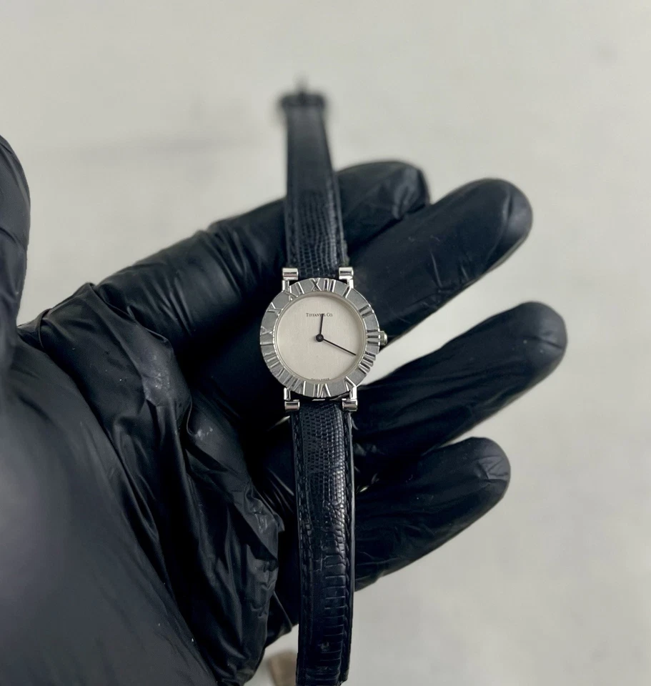 Tiffany Atlas Sterling Silver 925 Swiss Quartz Ladies Watch 24 mm Swiss Made - Image 2 of 4