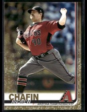 2019 Topps Andrew Chafin #484 NM Gold Refractor #/2019