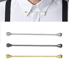 Men's Collar Bar Tie Pin Mens Shirt Collar Clip Necktie Tie for Valentine's Day