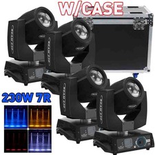 4PCS 230W 7R Beam Moving Head Light 24Prism DMX Sharpy Strobe Stage Light W/Case