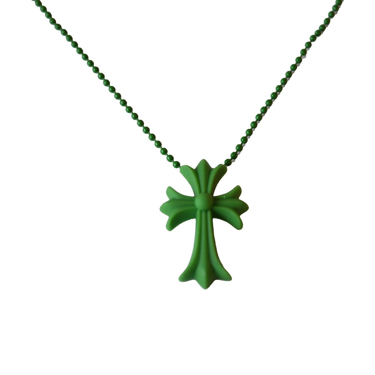 か*子様 CHROME HEARTS グリーンネックレス Chrome Hearts Silicone Cross Necklace Green | eBay