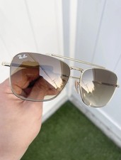 New Ray Ban New Caravan RB3636 3636 Gold Brown Lens Size 58/14