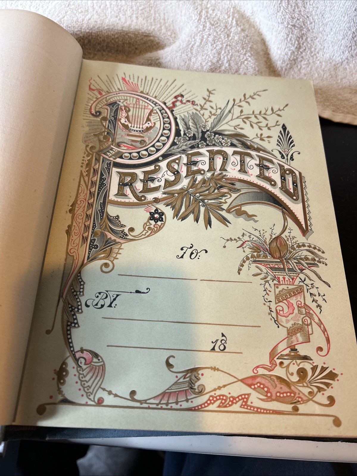 Victorian Poetry Book Poetic FANCIES Antique Illustrated Americana 1890s Vintage