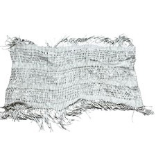 Beige Crochet Infinity Scarf Fringe Boho Festival Cowl 30" Cottagecore Cozy Warm