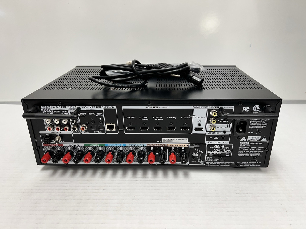 Denon Avr-x1200w 7.2 Channel Full 4k Ultra HD AV Receiver Denon Avr-x1200w 7.2 Channel Full 4k Ultra HD AV Receiver