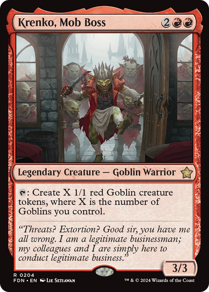 Krenko, Mob Boss MTG EDH Commander Deck | Mono Red Goblins! - Image 3 of 4