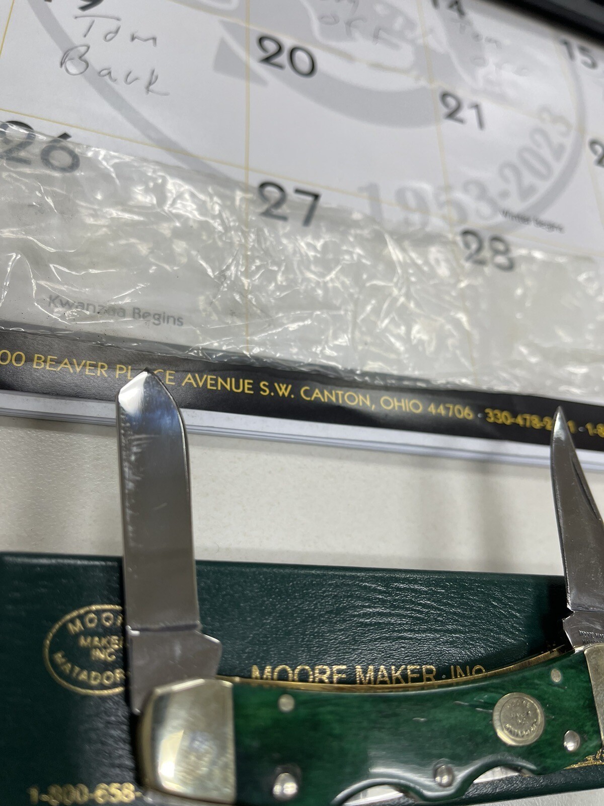 moore maker pocket knives Double Lock Back READ eBay