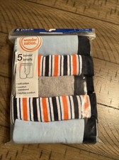 NIP WONDER NATION BOYS COTTON BOXER BRIEFS 5 PACK XL 14-16 