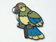 Birds of a Feather Parrot - Black Nickel, Blue Finish - New Unactivated Geocoin