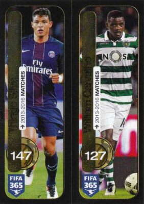 Panini Sticker Fifa 365 2017 Nr.: 371a 371b Thiago Silva & William Carvalho NEU