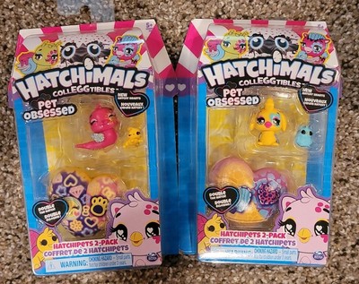 2 New HATCHIMALS COLLEGGTIBLES Pet Obsessed Hatchipets 2-Pack Lot Of 2 NIB Mini