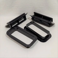 Trailer Roof Vent 1 Pair Black Plastic Low Profile with 2 inch Trim Ring