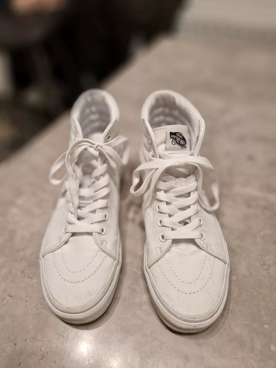 White vans size sale 5