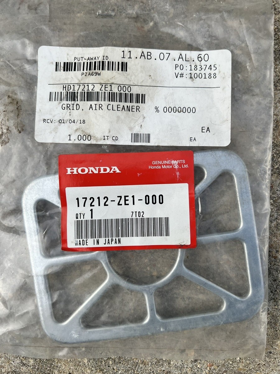 ドリチケ・プリチケバラ売り New Genuine OEM 17212-ZE1-000 Honda GRID AIR FILTER CLEANER PLATE
