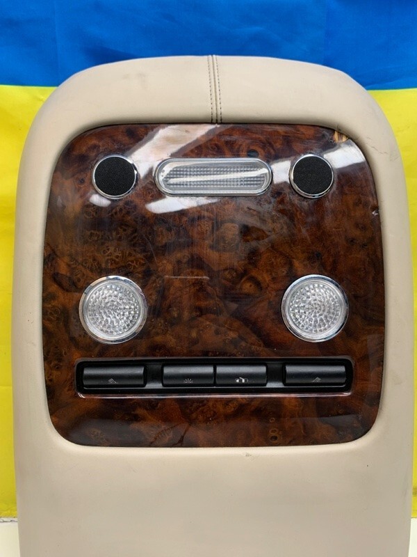 05 06 07 08 09 Bentley Continental GT Rear Dome Light Overhead Console Wood OEM