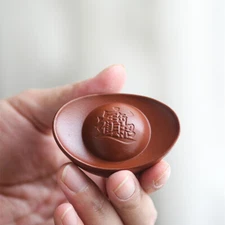 Chinese Creative Tea Pet Zen Style Shoe-shaped Zisha Ingot Design Tea Play Small