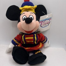 Mickey Mouse Nutcracker 8" Plush The Disney Store Bean Bag Plush w/tags