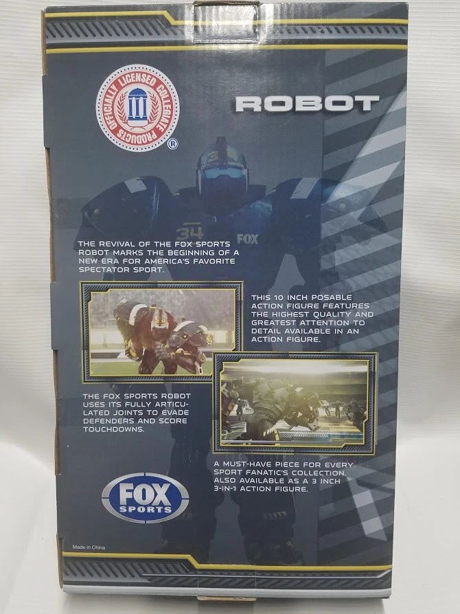 Figura de acción de fútbol americano robot FOX Team Cleatus FOX de Oklahoma State Cowboys de 10" NUEVO Foto 3 de 3