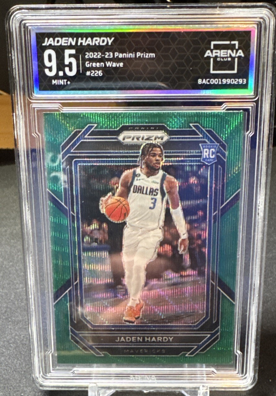 JADEN HARDY 2022 PRIZM #226 GREEN WAVE PRIZM AC 9.5 ROOKIE RC🔥