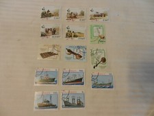 Lot of 14 Mozambique Stamps Ships, Hunting, Musical Instruments, from 1981