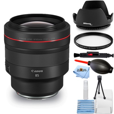 Canon RF 85mm f/1.2L USM Lens 3447C002 - Essential UV Filter Bundle