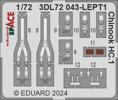 Eduard 3DL72043 1:72 Boeing Chinook HC.1 SPACE