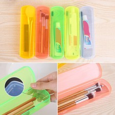3Pcs Transparent Toothbrush Travel Case Cover Portable Plastic Toothbrush Holder