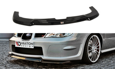Front Diffuser Diffusor Maxton Design Gloss Black For Subaru Impreza Mk2 Wrx Sti