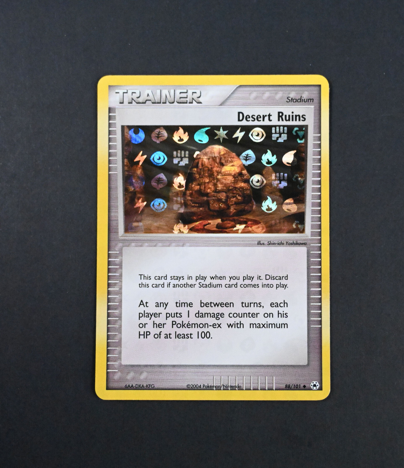 NM Desert Ruins Trainer Reverse Holo 88/101 Ex Hidden Legends HL Pokemon Card
