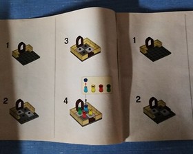 LEGO 3862 Harry Potter Hogwarts Board Game Missing 1 Small Piece Read