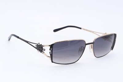 DIVA 4191 C2-125 BLACK GOLD GRADIENT CRYSTALS AUTHENTIC FRAMES SUNGLASSES 56-16