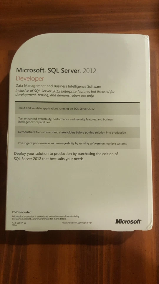 NEW SEALED Microsoft SQL Server 2012 Developer RETAIL - Image 3 of 3